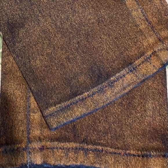 Women’s Ella Moss Brown Shimmery Two Tone High Rise Skinny Ankle Jeans Pants 26 - Picture 3 of 8